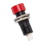 Выключатель-кнопка  250V 1А (2с) ON-OFF  красная  (PBS-16А)  REXANT