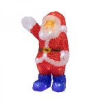 Акриловая светодиодная фигура "Санта Клаус приветствует" 30 см, 40 светодиодов