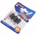 Переходник аудио (3 гнезда RCA - 3 гнезда RCA), тринокль, (1шт.)  REXANT