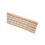 1700/34-100, плоский кабель цветной со скруч.жилами шаг 1.27мм 34 жил, 30.5м