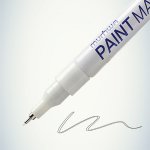 Маркер-краска MunHwa «Extra Fine Paint Marker» 1 мм, белая, нитрооснова