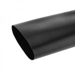 Термоусадка клеевая 130,0 / 22,0 мм, (6:1), черная (упак. 1 м)  REXANT