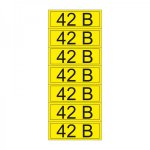 Наклейка знак электробезопасности «42 В» 35х100 мм REXANT, стоимость за 1шт ( в упаковке 35шт)