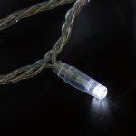 НИТЬ 10м (2 модуля x 5м), прозрачный ПВХ, 100 LED Белые, соединяется, 230В (нужен шнур питания 303-500/303-500-1)