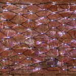 СЕТЬ 2х0,7м, черный ПВХ, 176 LED БЕЛЫЕ, соединяется