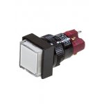 D16LAS1-1abKW, кнопка с фикс. 250В/5А, LED подсветка 24В