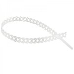 Стяжка полимерная многоразовая 300 х 10 мм, прозрачная (упак. 20 шт)  REXANT