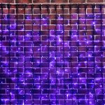 ДОЖДЬ (занавес) 2х6м, черный ПВХ, эффеккт водопада, 1520 LED СИНИЕ  (2020 - не соединяются)   к разветвителям не подходит