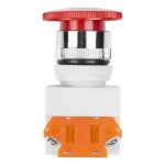 Выключатель-кнопка 10А Ø22 красная Аварийная остановка (Y090-11ZS)  REXANT