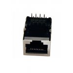 05-1122, розетка 8P8C Jack RJ-45(8P8C) экранированный, категория 5e, на плату