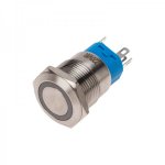 Кнопка  антивандальная Ø19 250В Фикс (5с) ON-OFF/OFF-ON подсв/красная  REXANT