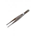 12-0360, Пинцет прямой, рифленый 125 мм (блистер)