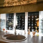 ДОЖДЬ (занавес) 1,5х1 м, прозрачный ПВХ, 96 LED БЕЛЫЕ IP20, не соединяются