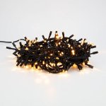 Гирлянда «Кластер» 10 м, черный каучук, IP67, 200 LED, теплый белый, соединяется (нужен шнур питания 315-000)