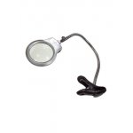 MG15122-1A, лупа настольная с прищепкой, 2 LED,d=85.00 мм, 2.50х, 5.00x