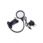 ZB-667-75, Лупа с 12 LED подсветкой, D=75мм, на прищепке, 6х