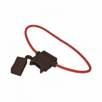 Держатель предохранителя типа стандарт прямоугольный  (FD-2840 RB)  черный  REXANT