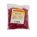 КЛЕММА ШТЕКЕРНАЯ изолированная гнездо - 4мм 0.5-1.5мм² (РШи-м 1.5-4 / РШИм 1,25-5-4 / FRD1.25-156) красный  REXANT