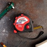 Рулетка измерительная «Профи» прорезиненный корпус REXANT, 3 м х 16 мм