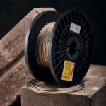 Трос стальной в ПВХ оплетке d= 2,0 мм, прозрачный (бухта 200 м)  REXANT