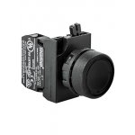 CP100DH, Кнопка нажимная круглая черная (1НО)