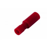 КЛЕММА ШТЕКЕРНАЯ полностью изолированная гнездо - 4мм 0.5-1.5мм² (РШПи-м 1.5-4 / РШИм 1,25-5-4 / AEF1.25-156A) красный  REXANT