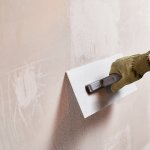 Гладилка пластиковая для декоративных работ 140х280 мм, пластиковая ручка