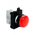 CP0K0XK, Арматура сигнальная красная со светодиодом 100-250 В перем. тока