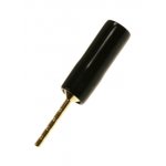 1-646G, разъем акустический "TIP" штекер пластик позол. черный