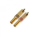 РАЗЪЁМ  шт  RCA  Металл  пайка  ZN  Черные/Красные  GOLD  PROCONNECT   (упак.черные 50шт/красные 50шт)