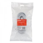 Телефонный шнур, удлинитель RJ-11(6P-4C), длина 20 метров, белый  REXANT