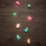 Гирлянда светодиодная «Новый год» 1,5 м, прозрачный ПВХ, 10 LED, теплый белый, питание 2 х АА