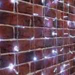 ДОЖДЬ (занавес) 2х6м, прозрачный ПВХ, 1140 LED БЕЛЫЕ (партия 2020 - 768 LED)