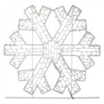 Фигура световая «Снежинка» 125х120 см, 200 LED, белый