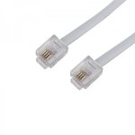 Телефонный шнур, удлинитель RJ-11(6P-4C), длина 15 метров, белый  REXANT