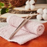 Пинцет прямой с закругленными кончиками 125 мм (блистер) REXANT