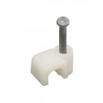 4510-04, скоба-держатель полипропилен. д/кабеля круглого 4мм (100шт.)