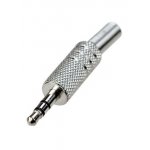 1-045 (NP-144), штекер аудио 3.5мм стерео металл на кабель