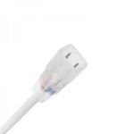 Установочный комплект для LED ленты 220В SMD 5050, до 100м  (шнур питания 4А, заглушка, коннектор)