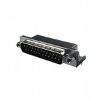 DRB-25MB, вилка D-SUB 25 pin на плату угл. 9.4мм (L-KLS1-515-25-M-B-WS)