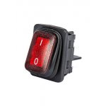 A54B1K11, Выключатель с подсветкой красный 2НО, IP65