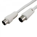 Шнур ТВ гнездо - ТВ штекер, длина 15 метров, белый  REXANT