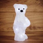Акриловая светодиодная фигура "Медвежонок" 22 см, 4,5 В (3*ААА), 10 светодиодов