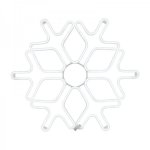 Фигура «Снежинка» из гибкого неона, 60х60 см, белый