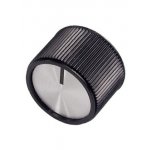 41001-2B, Ручка металлическая (пластиковая вставка), d24 мм