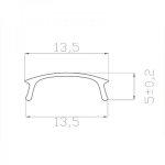 Рассеиватель для профиля матовый 16 REXANT, 2 метра