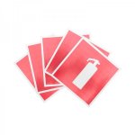 Наклейка знак пожарной безопасности «Огнетушитель» 150х150 мм REXANT, стоимость за 1шт  (в упаковке 5шт)