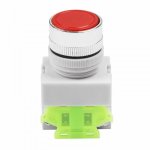 Выключатель-кнопка 10А ON-(ON) Б/Фикс Ø22 красная Стоп (Y090-11BN)  REXANT