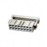 1-215919-6, AMP-Latch-16 розетка на шлейф 2,54мм с крышк.б/ф