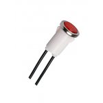 N-828BR-220V, лампа неоновая с держателем красная 220В d=13мм